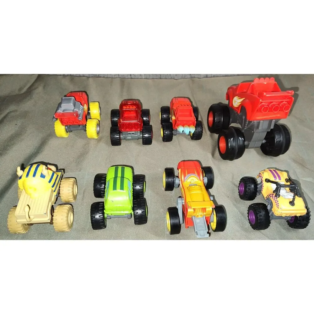 Mattel Blaze And The Monster Machines Lot of 8 Trucks